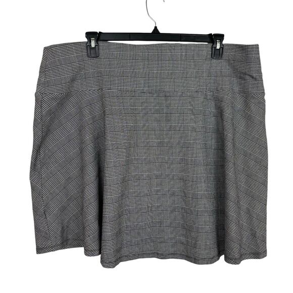 Torrid Black White Houndstooth Skater Mini Skirt Women’s Plus Size 3 - Picture 4 of 6
